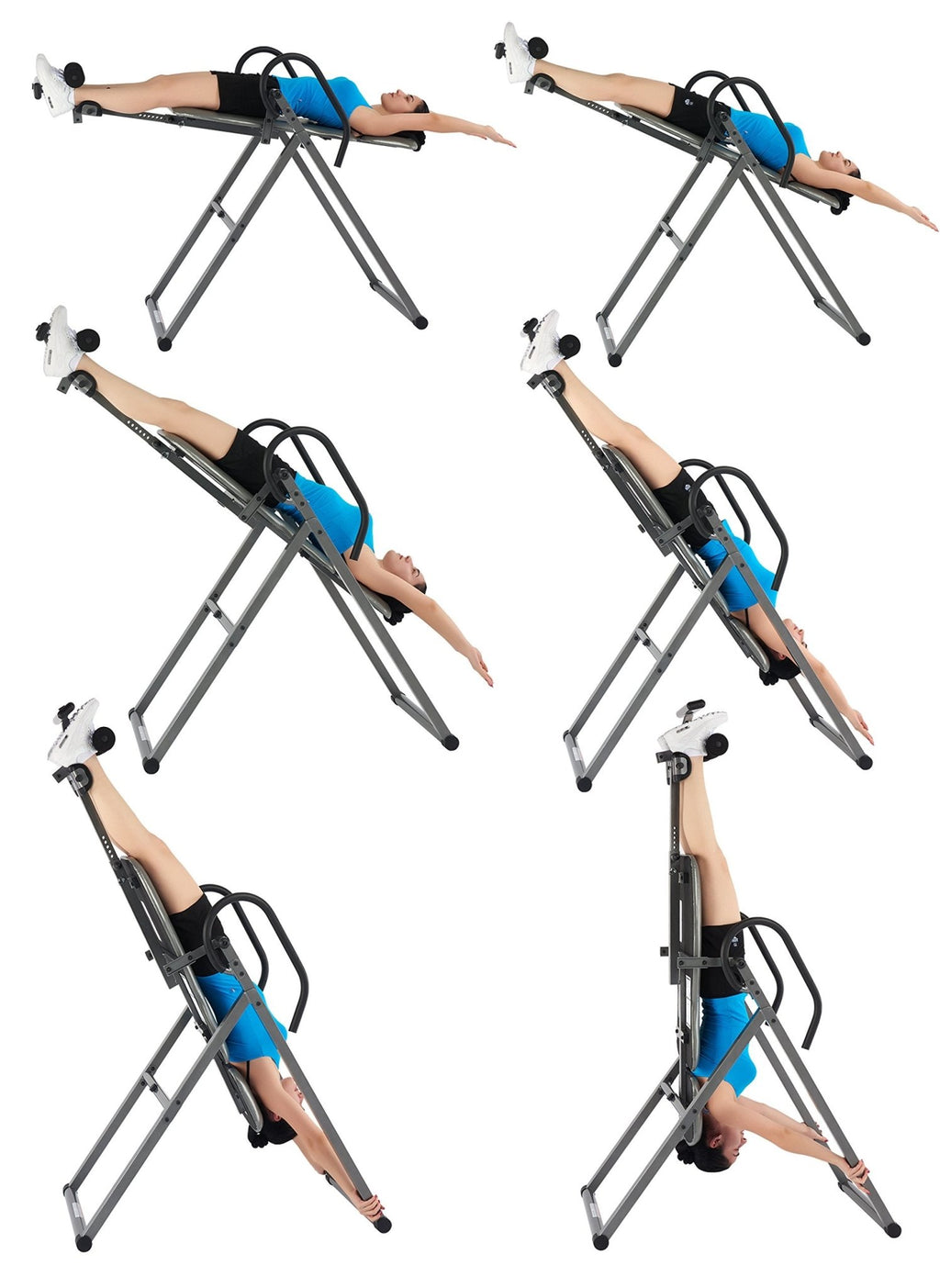 INNOVA HEALTH AND FITNESS ITM5900 Advanced Heat and Massage Inversion Table, Gray/Black - Fredhappy LLC