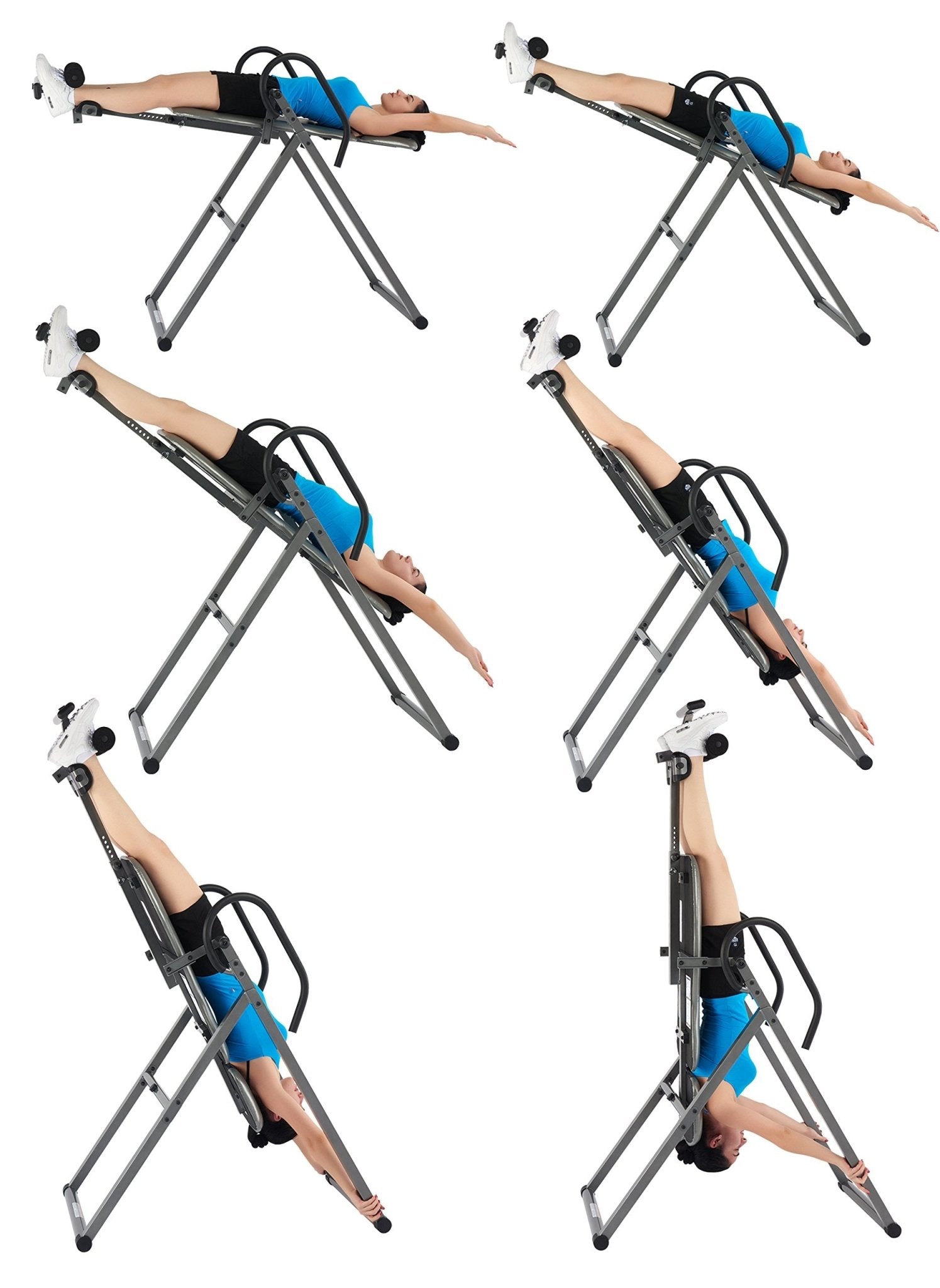 INNOVA HEALTH AND FITNESS ITM5900 Advanced Heat and Massage Inversion Table, Gray/Black - Fredhappy LLC